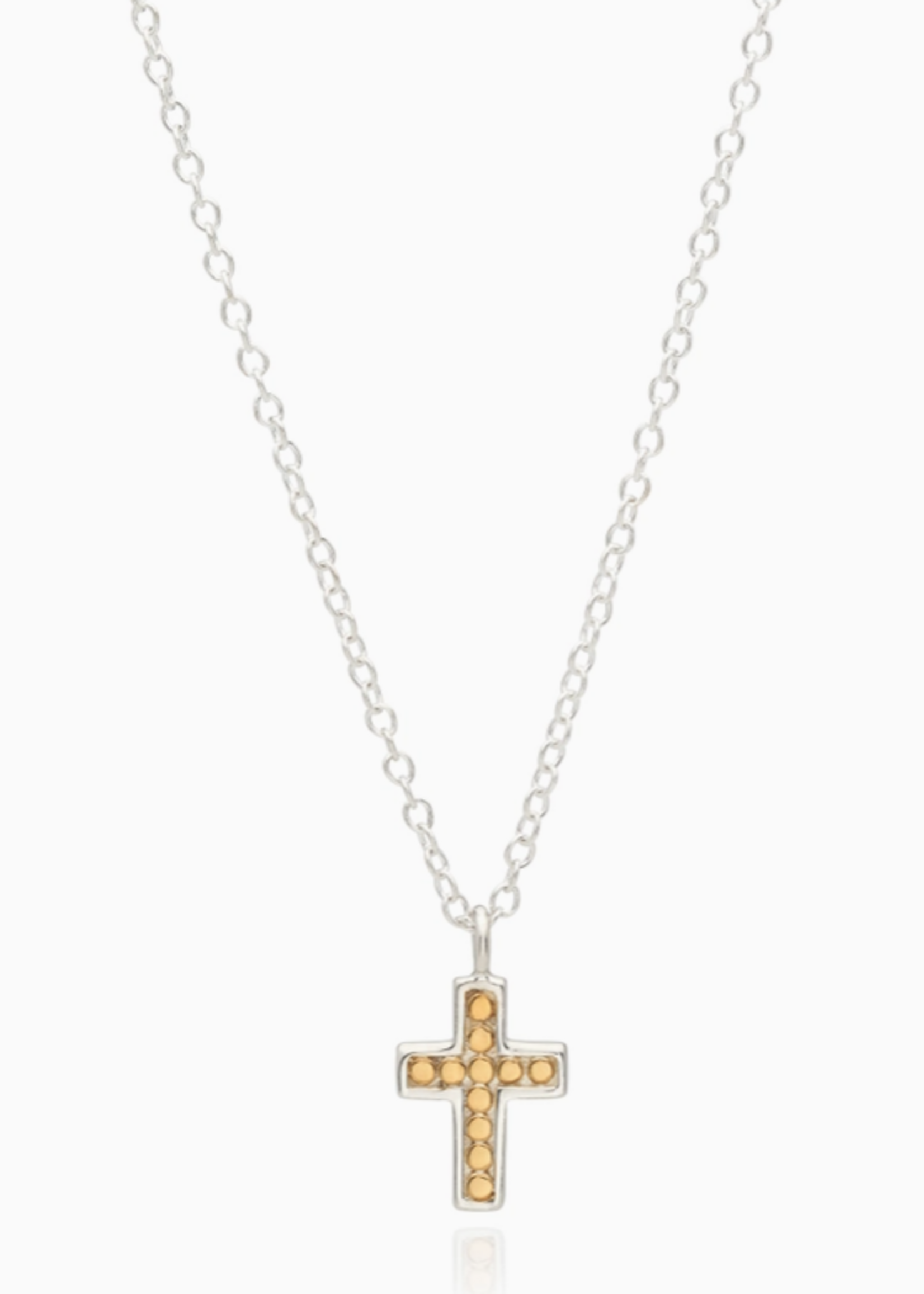 Small Cross Classic Necklace Gold & Silver