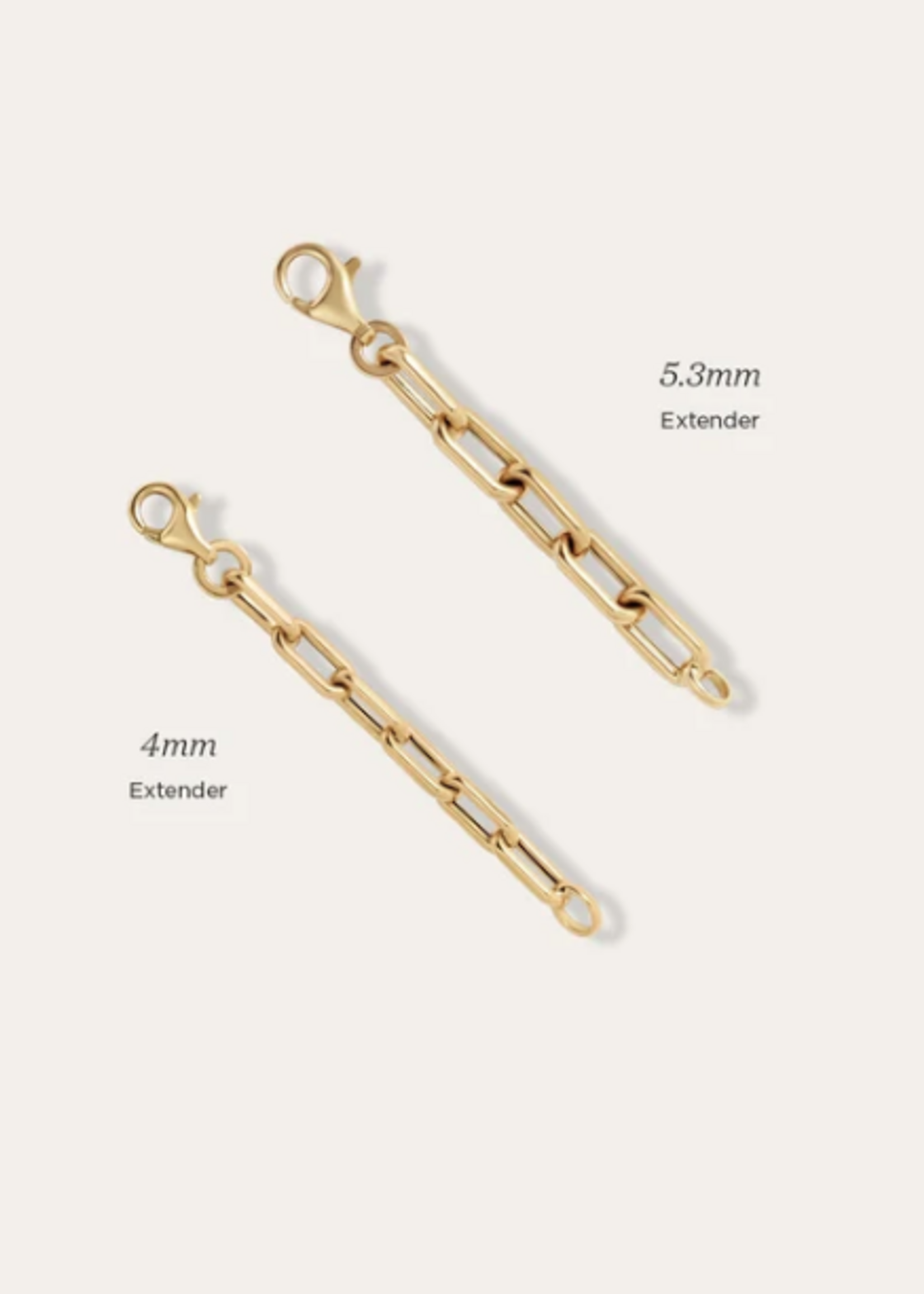 2" Italian Chain Link Extender 14k Gold