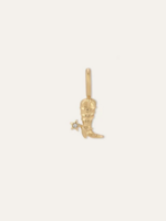 Diamond Boot Mini Charm 10k Gold