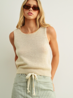 Sleeveless Roundneck Knitted Top