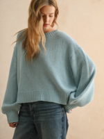 Ballon Sleeve Sweater Top