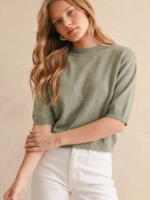 Short Sleeve Sweater Top