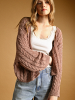 Light Weight Cable Knitted Cardigan