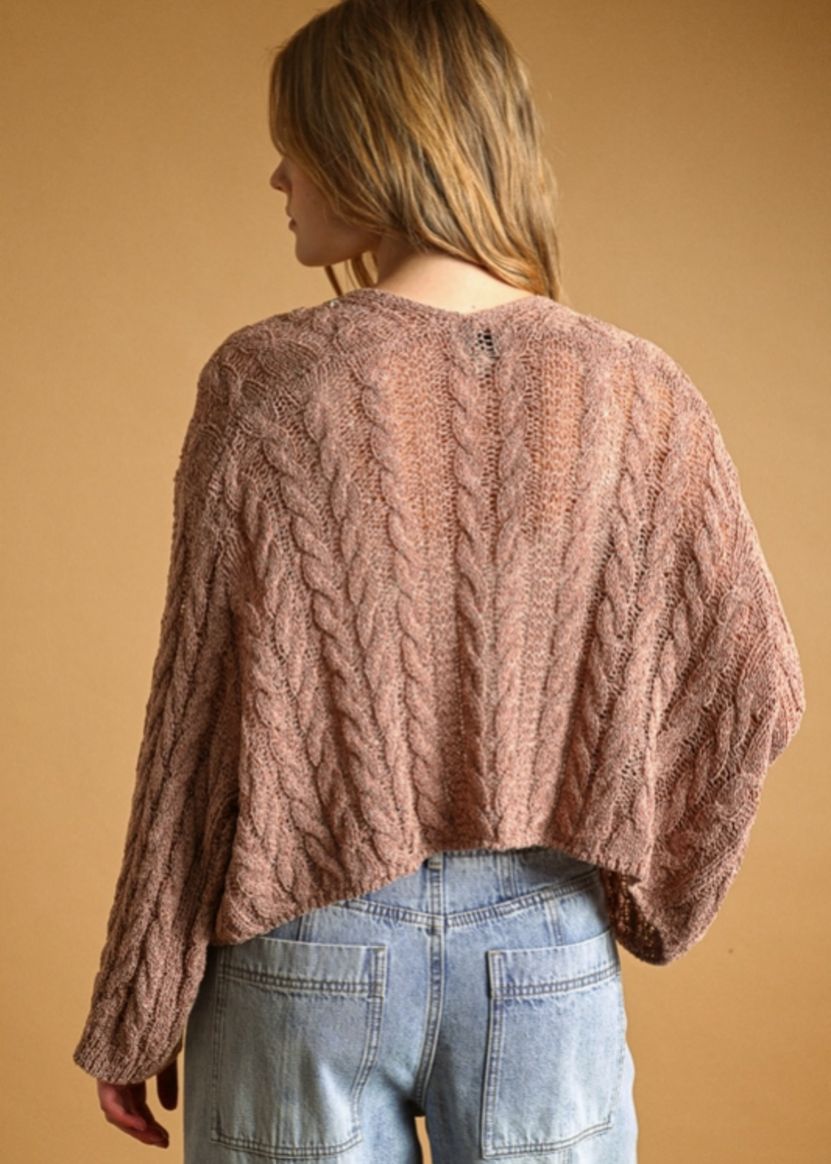 Light Weight Cable Knitted Cardigan