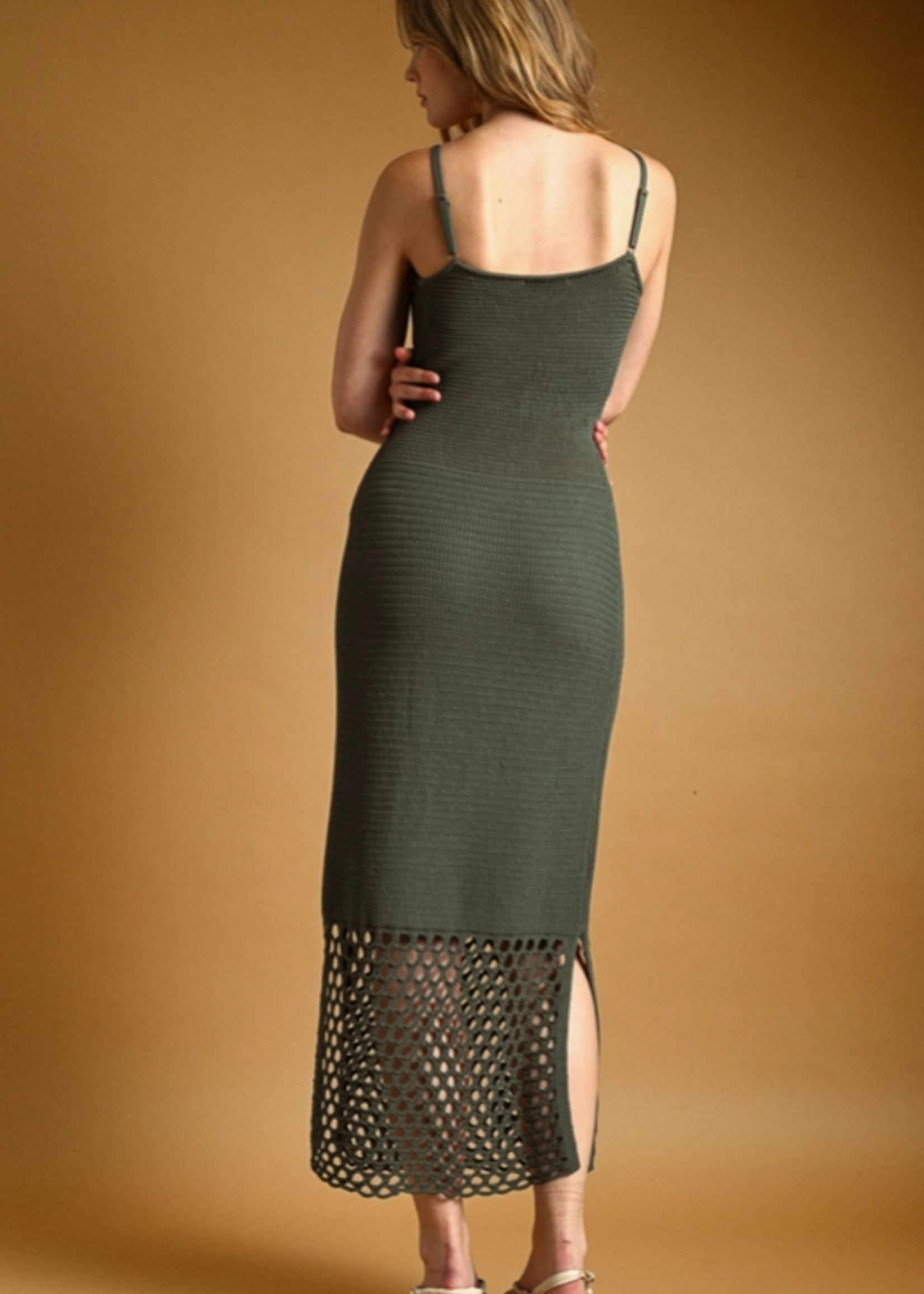 Crochet Knitted Maxi Dress