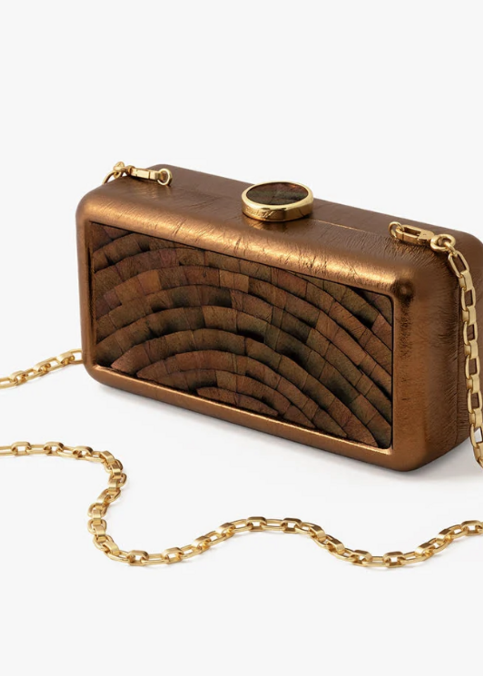 Le Marais Clutch Metallic Turkey