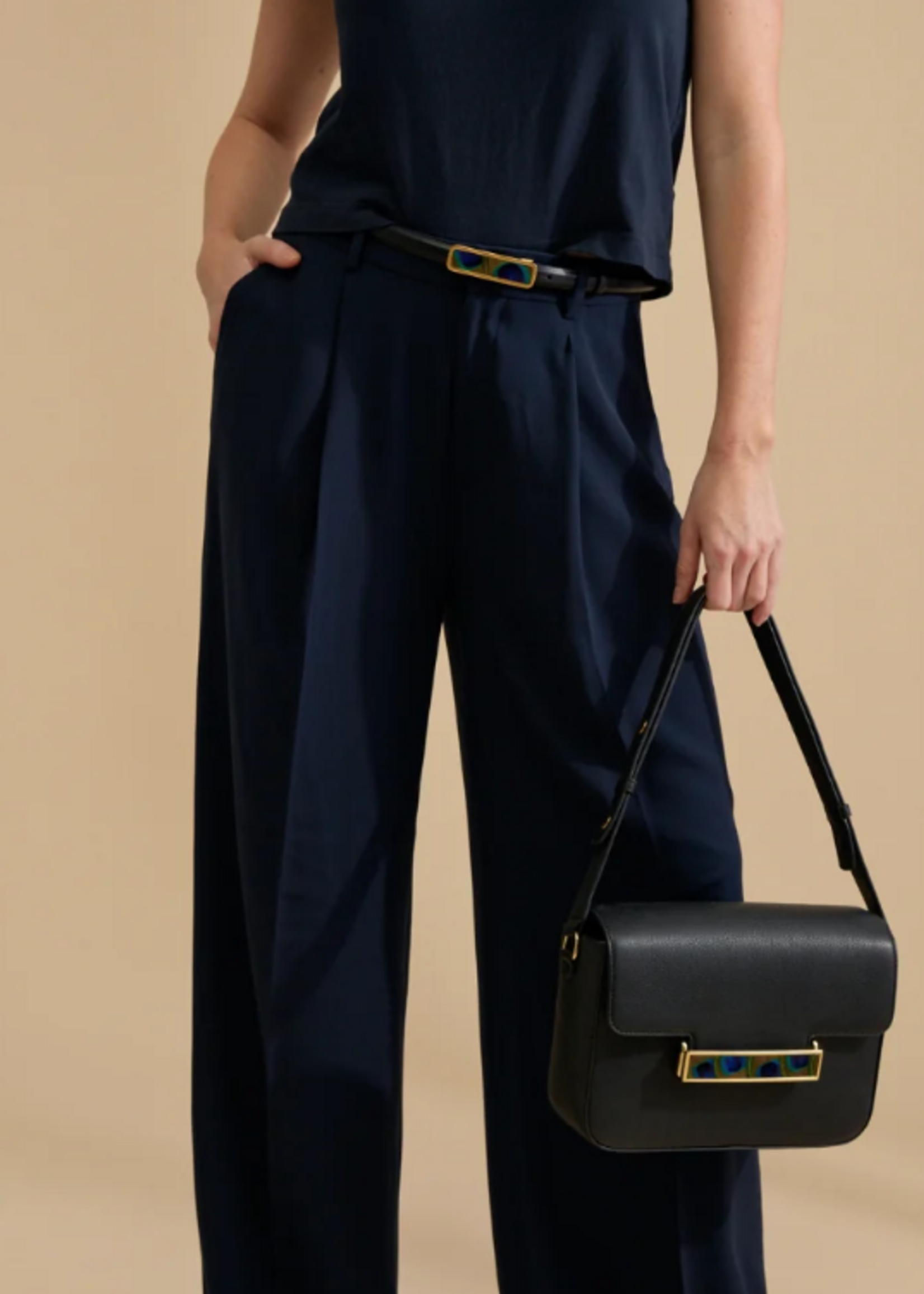 Oxford Bag Black Peacock