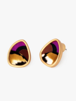 Violet Organic Stud Earring