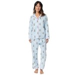 THE CAT'S PAJAMAS FLANNEL PAJAMA SET