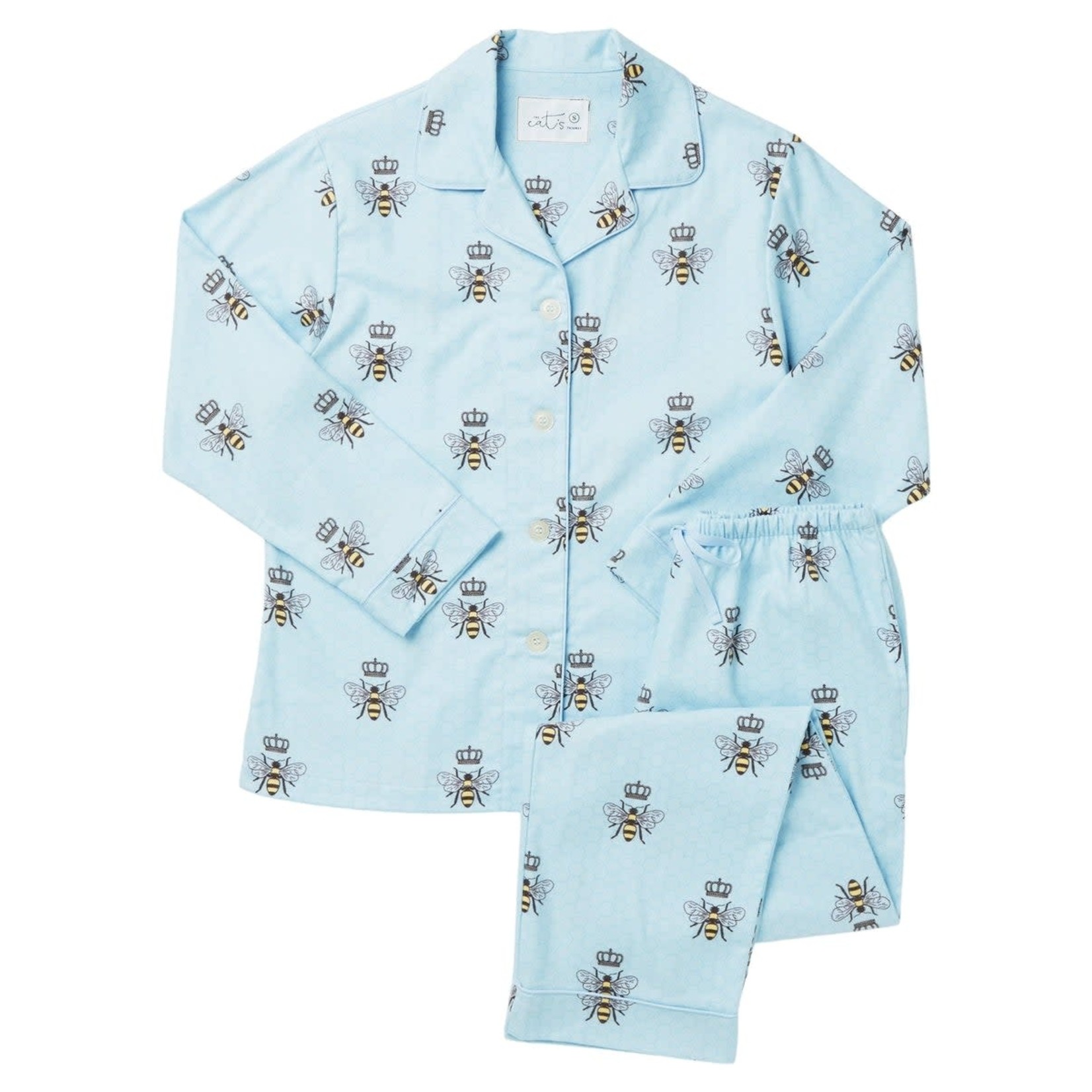 THE CAT'S PAJAMAS FLANNEL PAJAMA SET