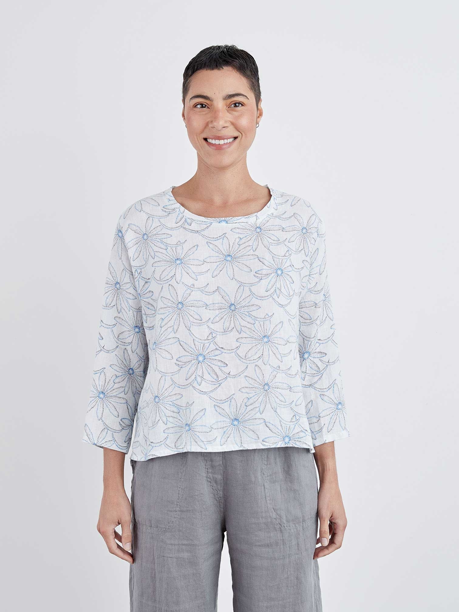 Cheesecloth US TRANSLATION Modern Daisy Print Blouse | ME+EM