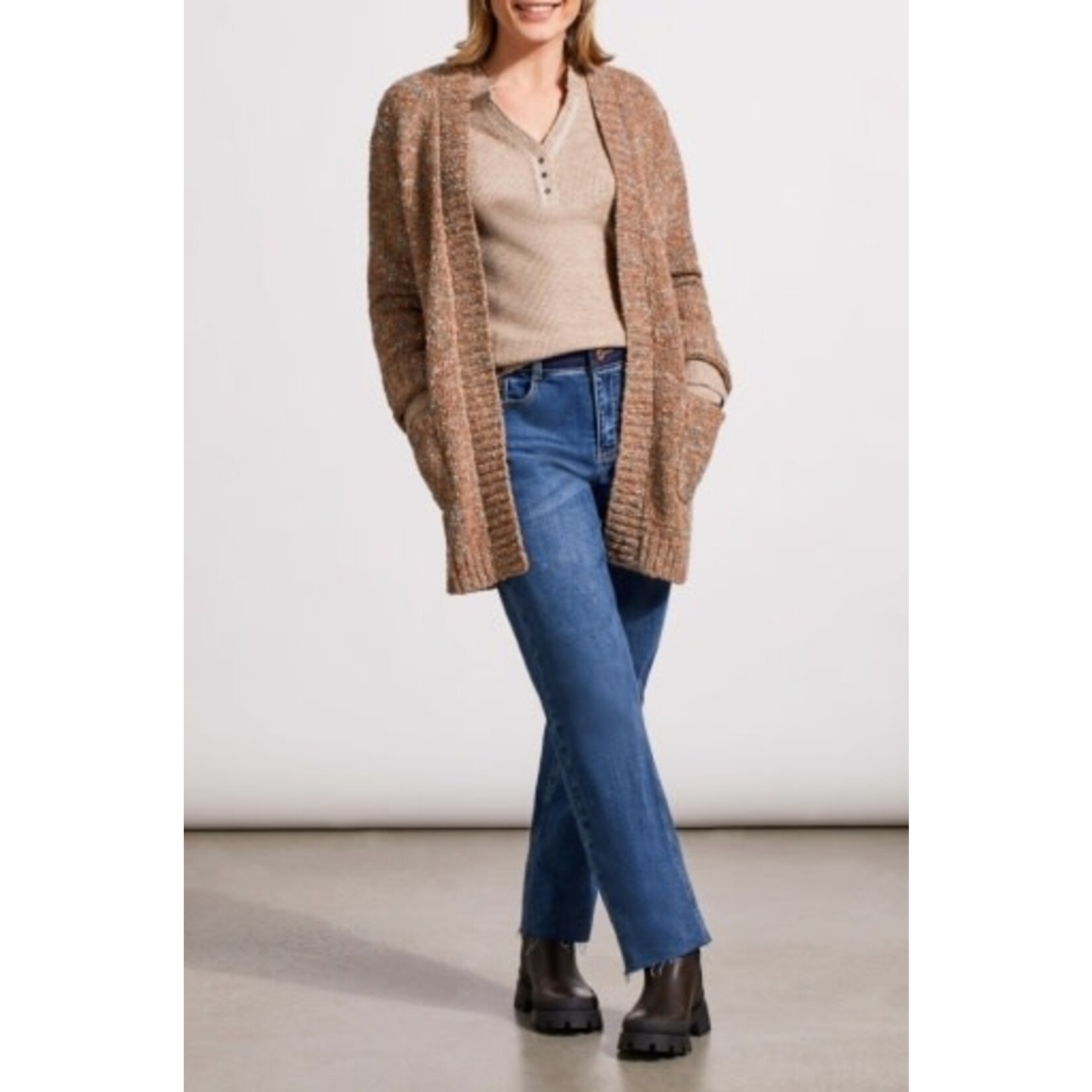 TRIBAL HENLEY TOP W/ BUTTONS