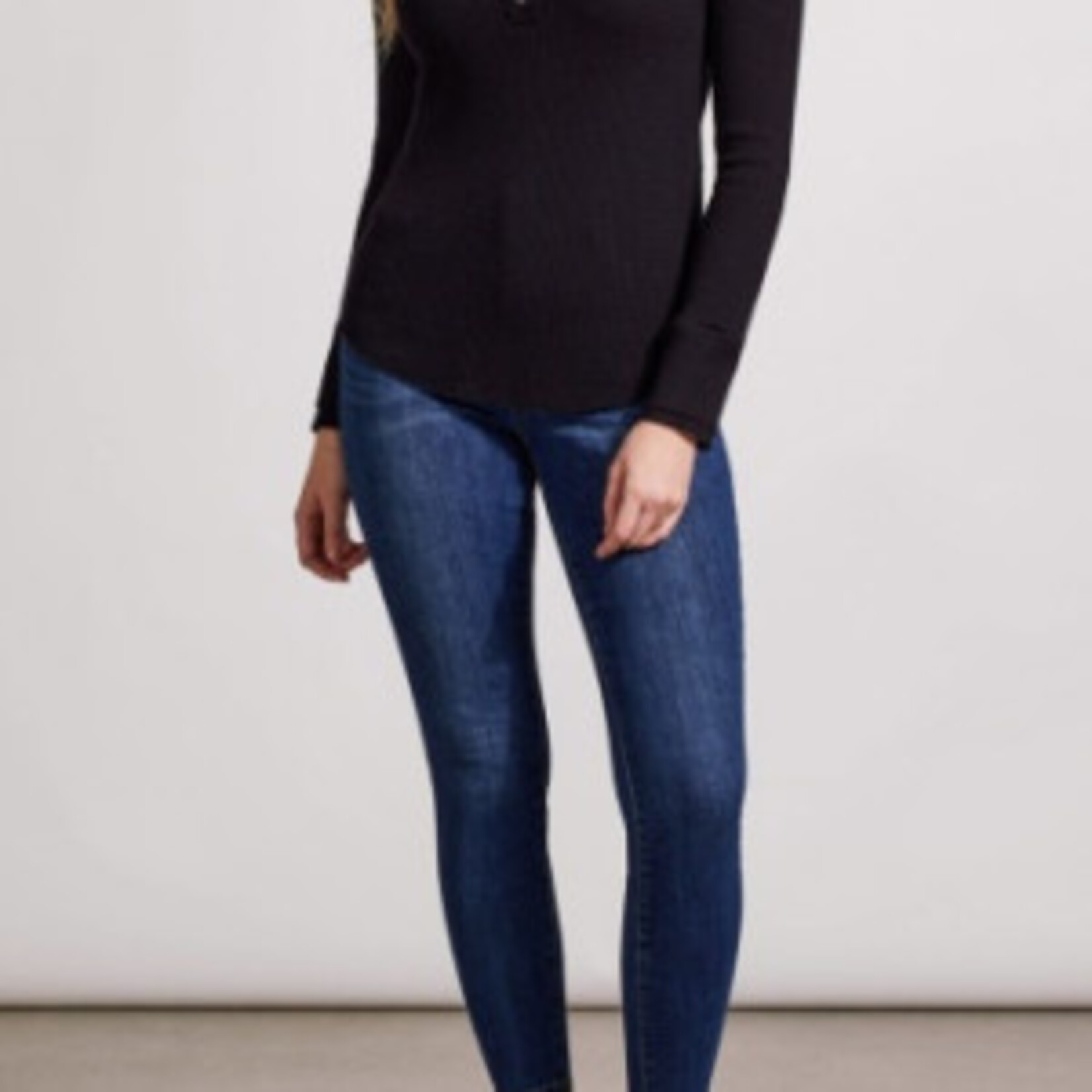 TRIBAL HENLEY TOP W/ BUTTONS