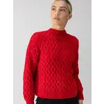 SANCTUARY CABLE MOCK NECK SWEATER