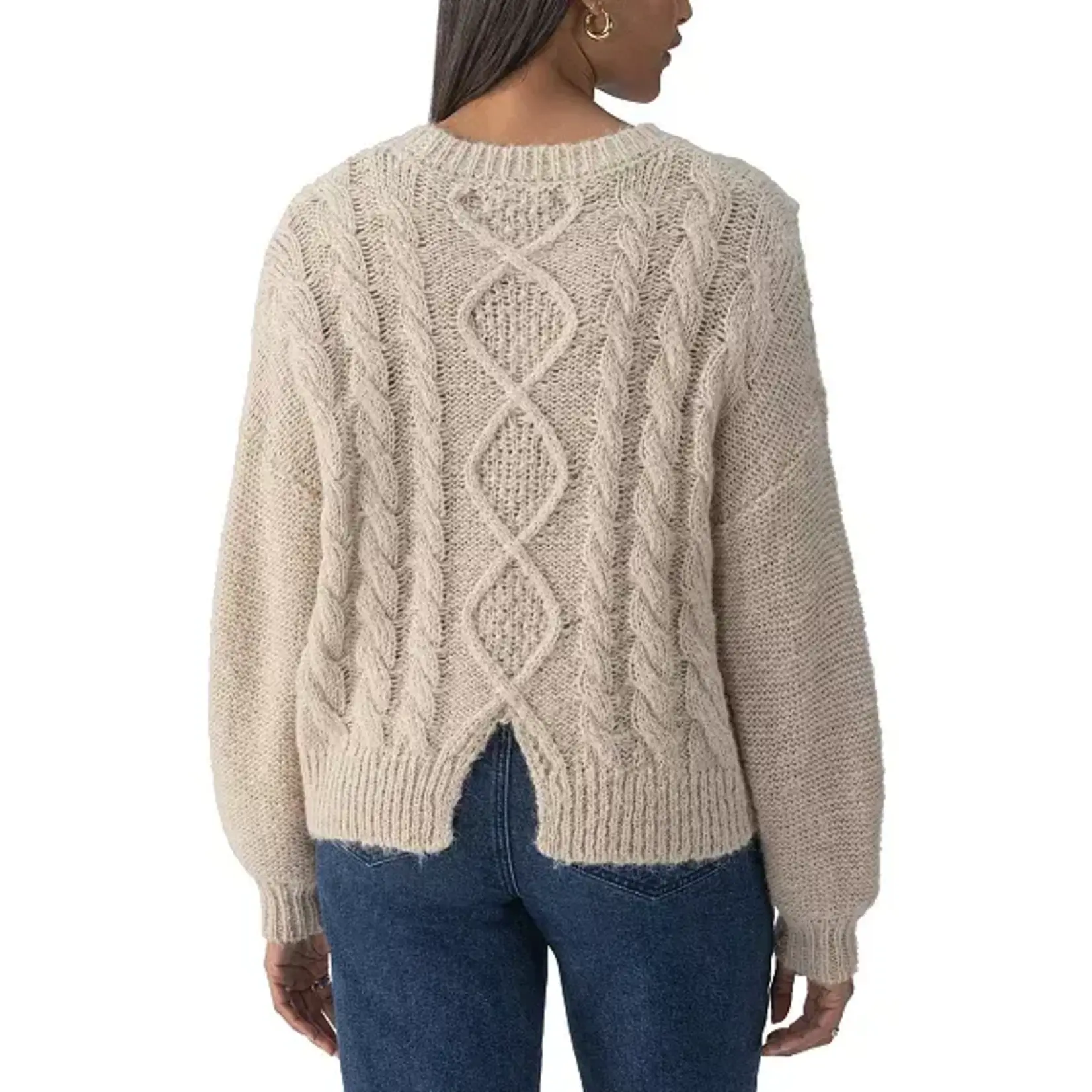 SANCTUARY COZY CABLE SWEATER