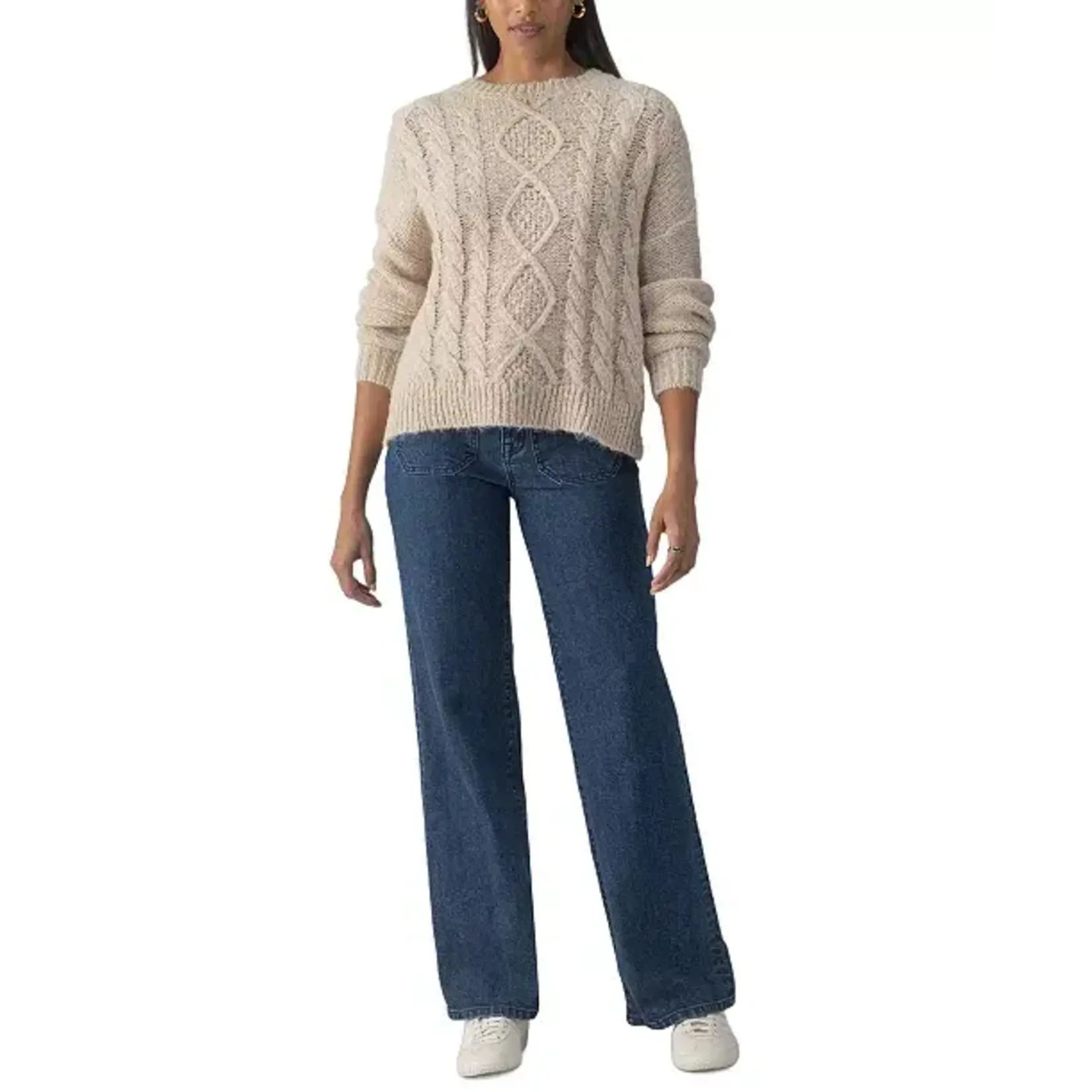 SANCTUARY COZY CABLE SWEATER