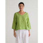 CUT LOOSE DEEP V TOP HANKY LINEN