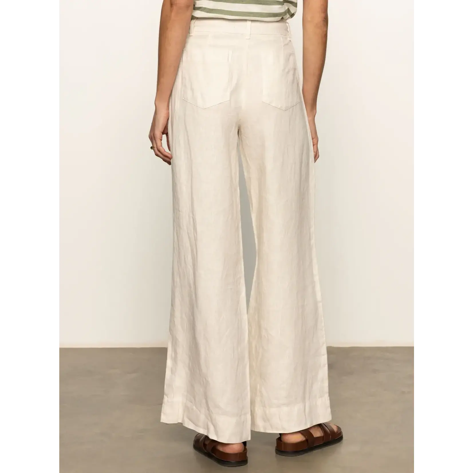 SANCTUARY THE LINEN MARINE WIDE LEG