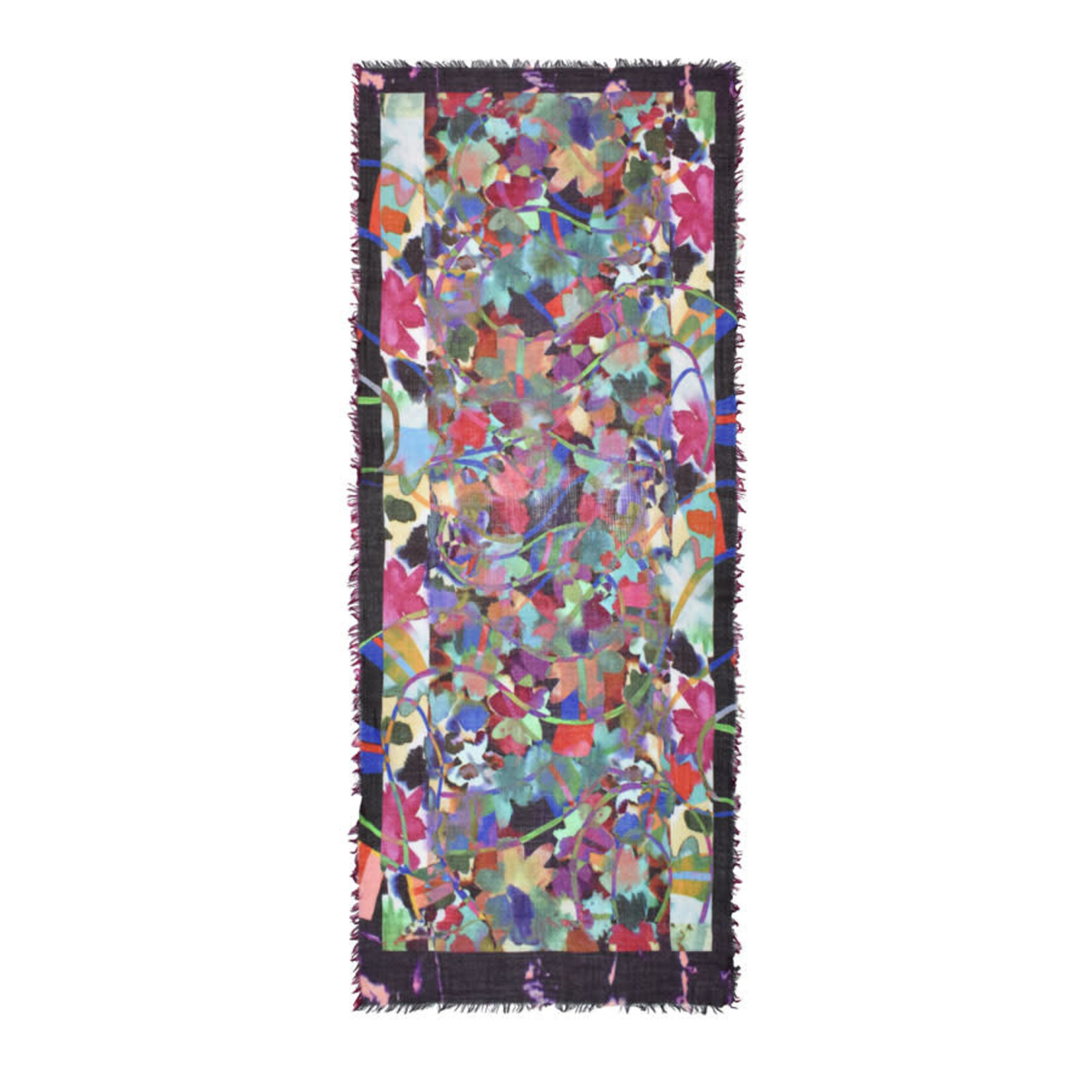 DUPATTA DESIGNS ANDOR ARTISTIC WASHED WOOL SCARF