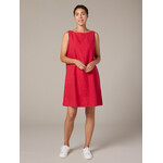 CUT LOOSE SOLID LINEN MODERN SHIFT DRESS