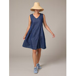 CUT LOOSE FLAX LINEN PATCH DRESS