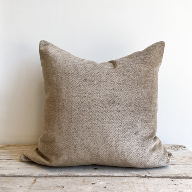 Beckett Viscose Silk Herringbone Cushion
