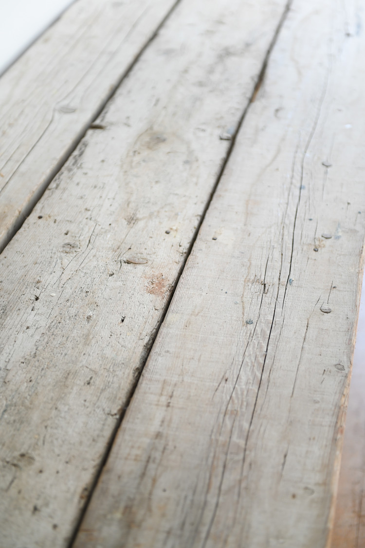 Farmhouse Dining Table or Console Crafted From 19th Century Timbers