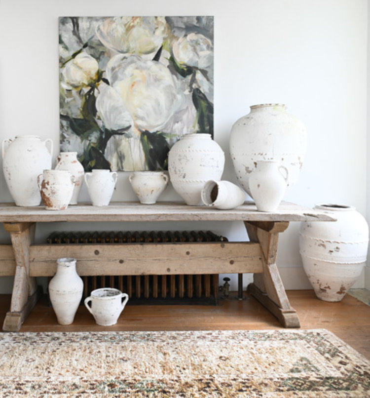Farmhouse Dining Table or Console Crafted From 19th Century Timbers