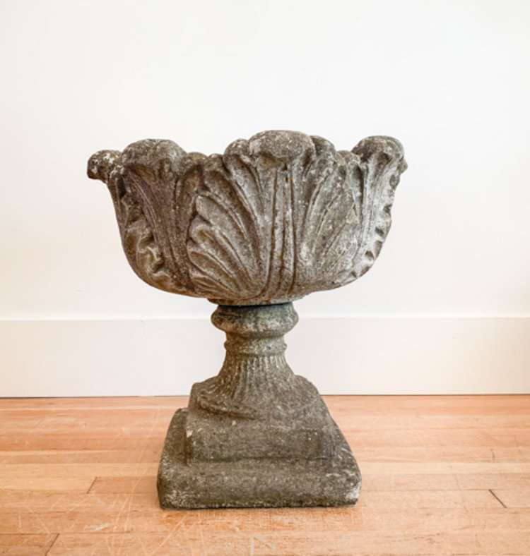 Antique Acanthus Leaf Planter (PAIR) SOLD