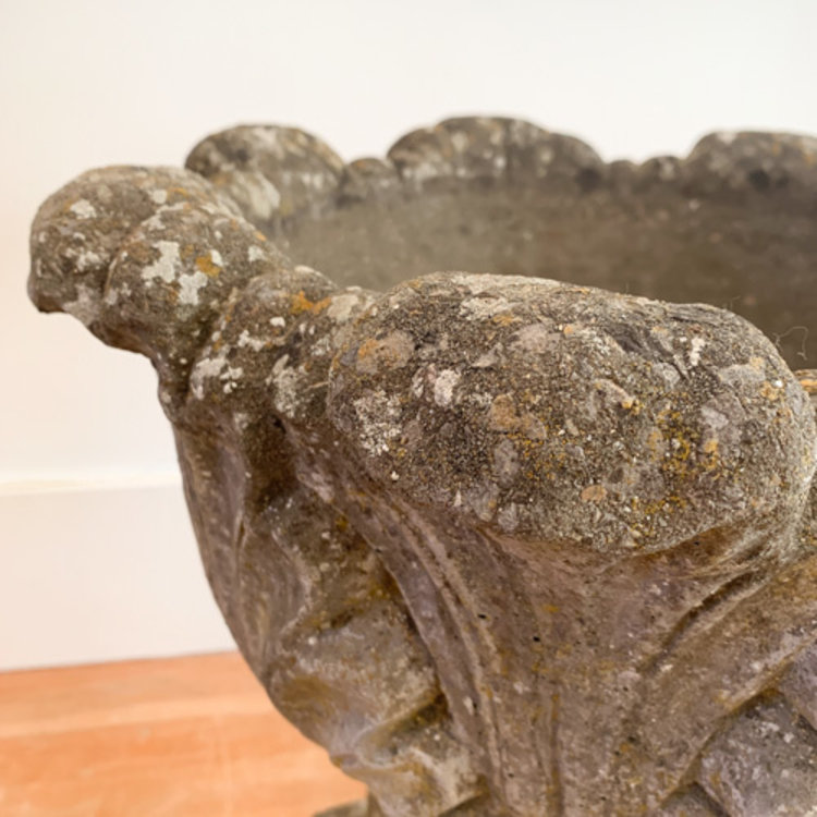 Antique Acanthus Leaf Planter (PAIR) SOLD