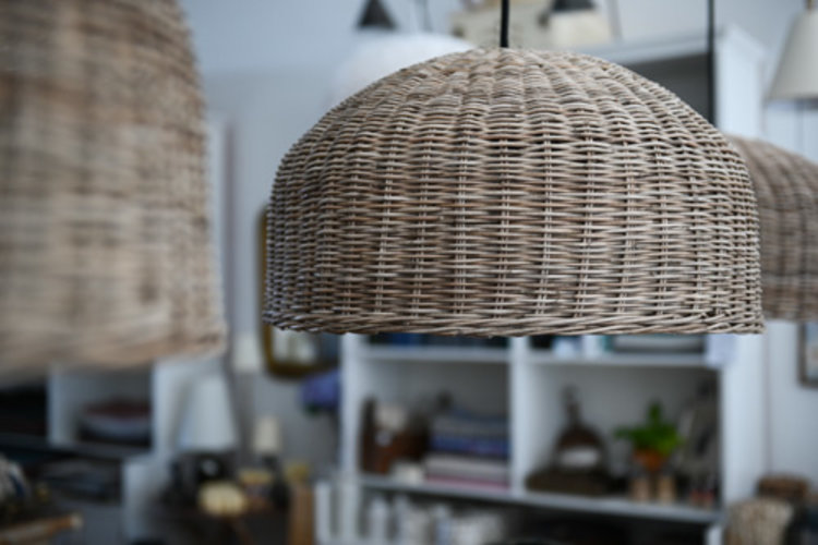 Round Rattan Pendant (showroom sample sale / warehouse item)