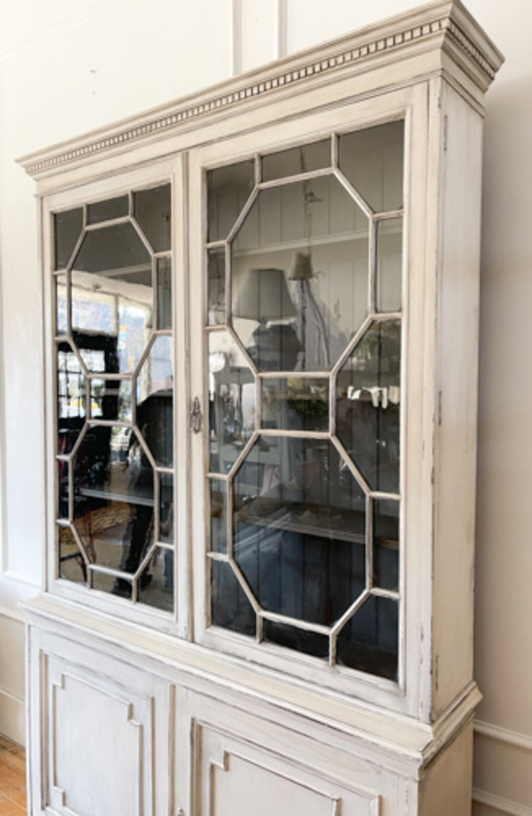 Antique English Regency Cabinet