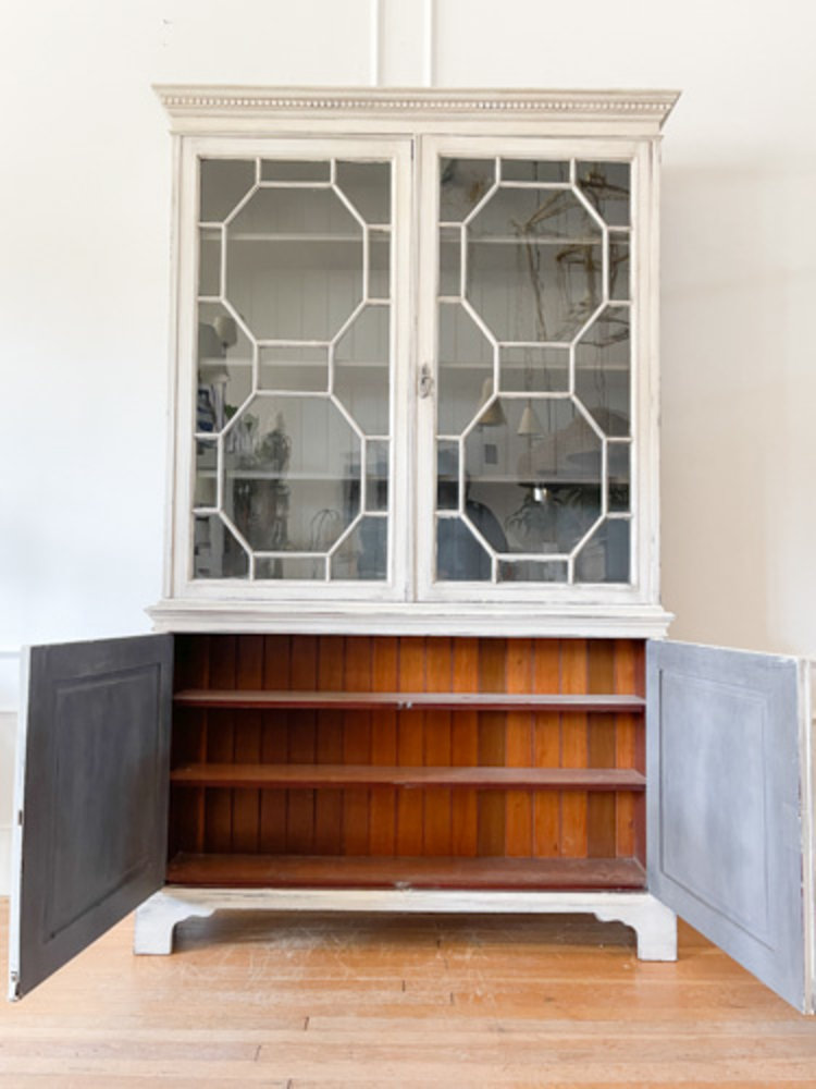 Antique English Regency Cabinet