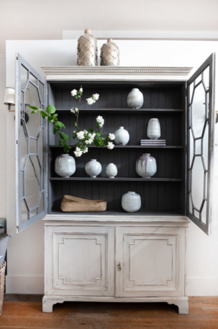 Antique English Regency Cabinet