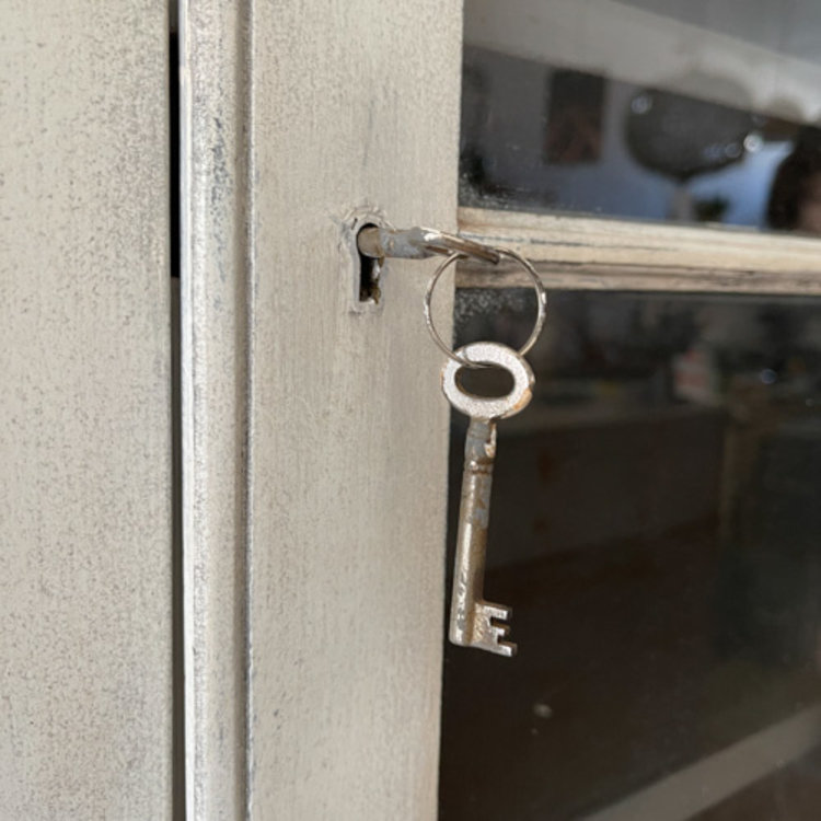 Antique English Painted Cabinet SOLD