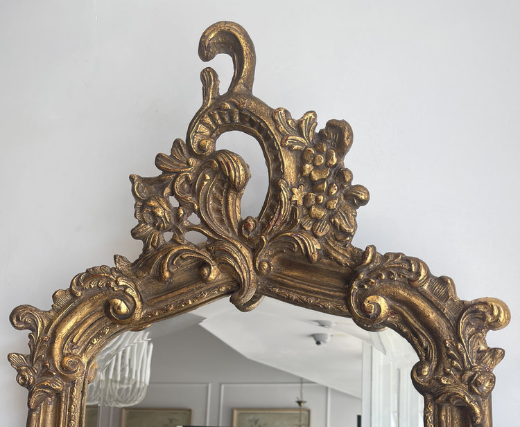 Julien Mirror with Cartouche Crown