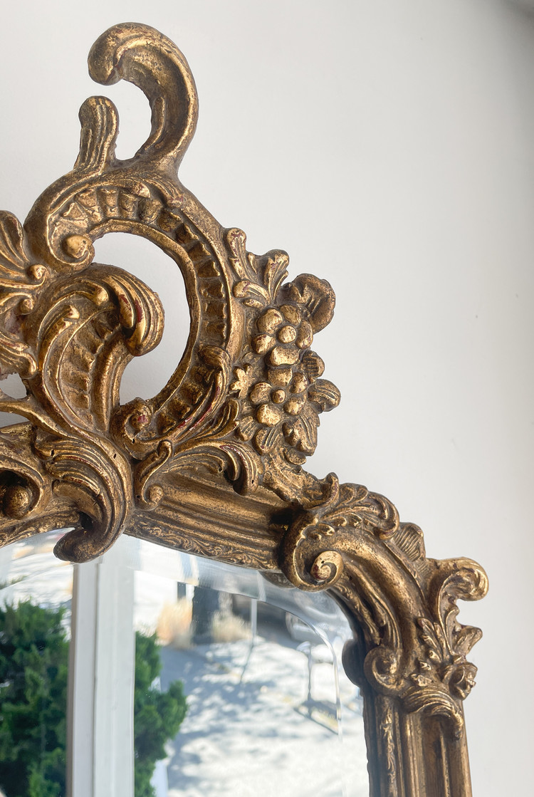Julien Mirror with Cartouche Crown