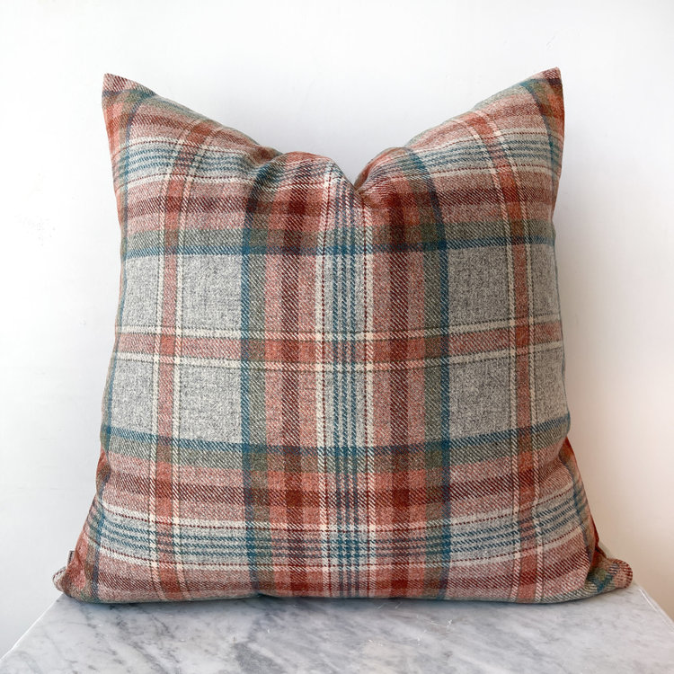 Colefax & Fowler Hutton Plaid Pillow