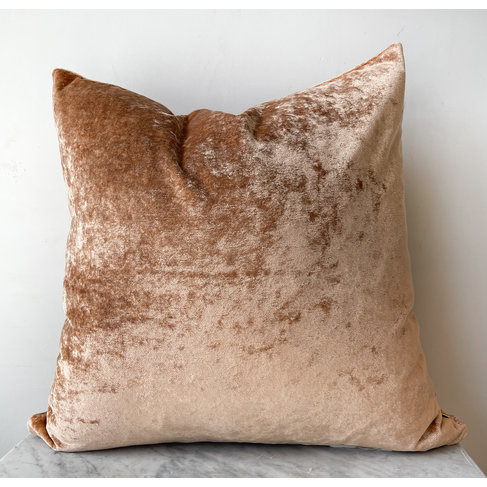 Gild & Co. Mulberry Fortrose Velvet Cushion in Copper