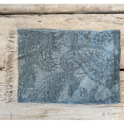 Savery Belgian Throw - Blue