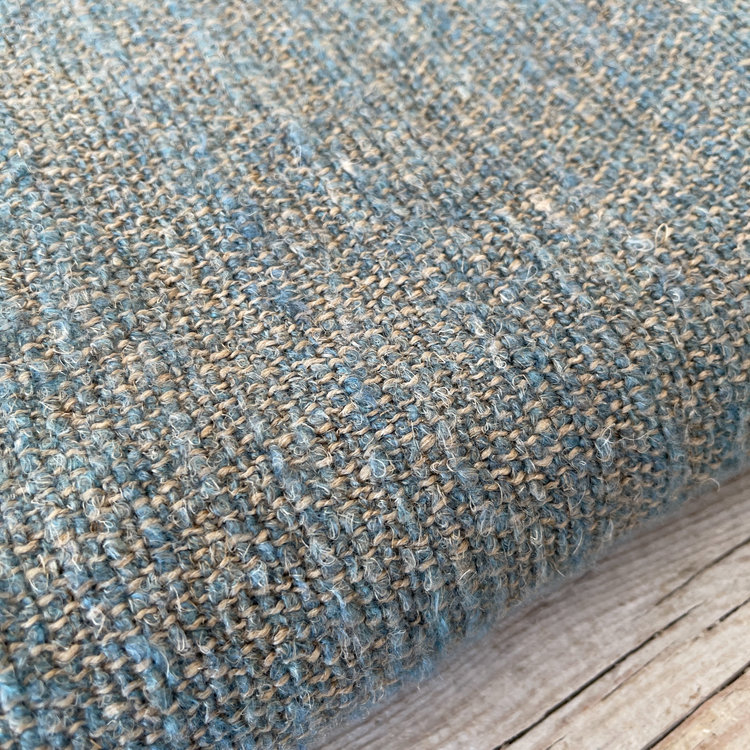 Nash Belgian Throw Blanket  - Blue