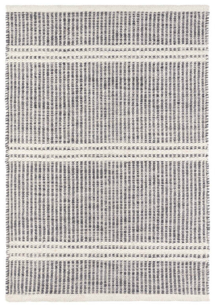 Dash&Albert Malta Grey Woven Wool Rug
