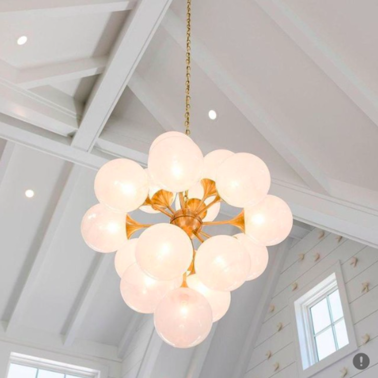 Cristol Tiered Chandelier Large Antique Brass (showroom sample)