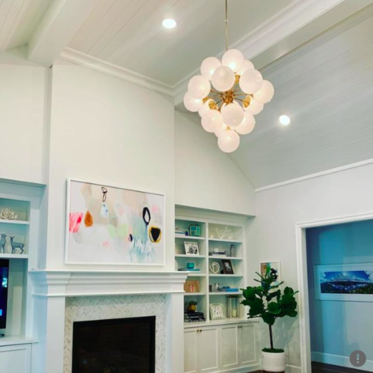 Cristol Tiered Chandelier Large Antique Brass (showroom sample)