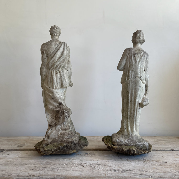 Vintage Classical French Garden Statues