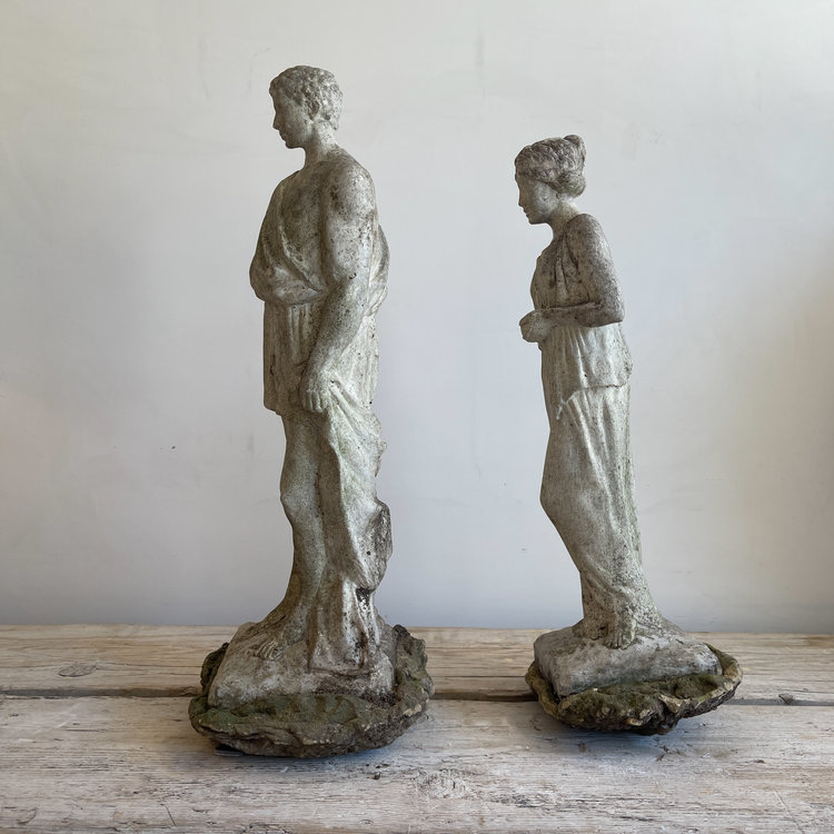 Vintage Classical French Garden Statues