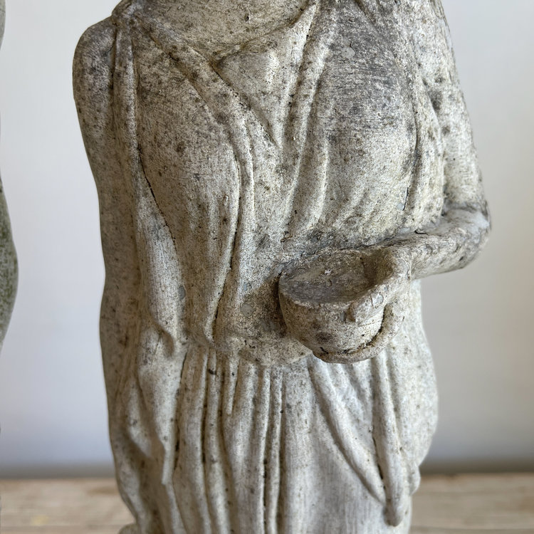 Vintage Classical French Garden Statues