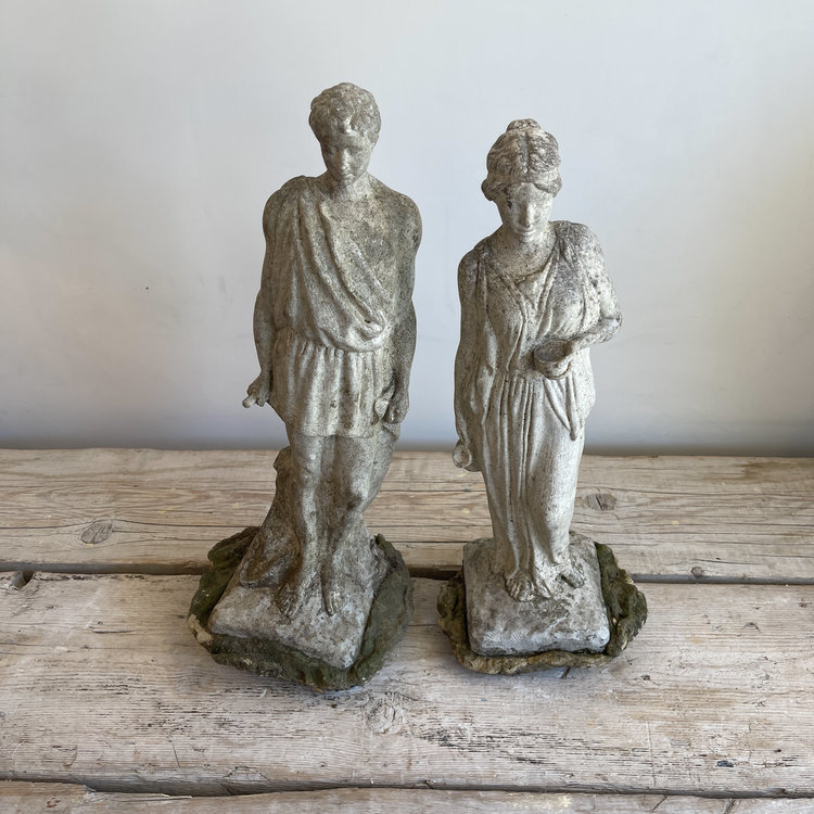 Vintage Classical French Garden Statues