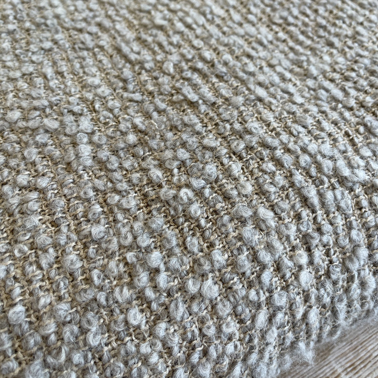 Bubley Belgian Throw Blanket in Grey