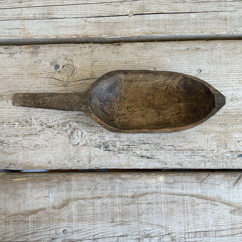 Antique Wooden Scoop (warehouse item)